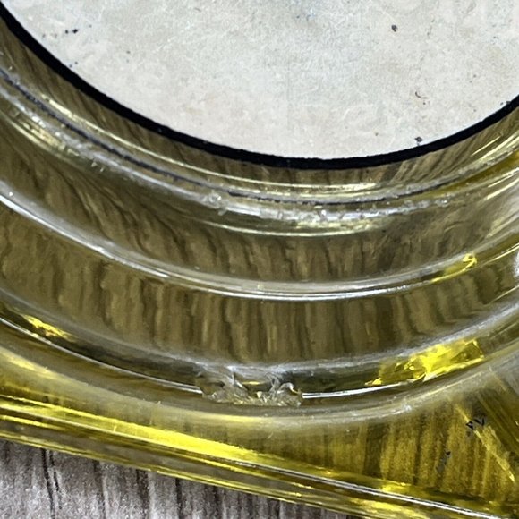 Hotel Thunderbird Casino Glass Ashtray Las Vegas Nevada Green Glass 3-1/2” - Picture 4 of 5